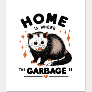 Possum Home Garbage Posters and Art